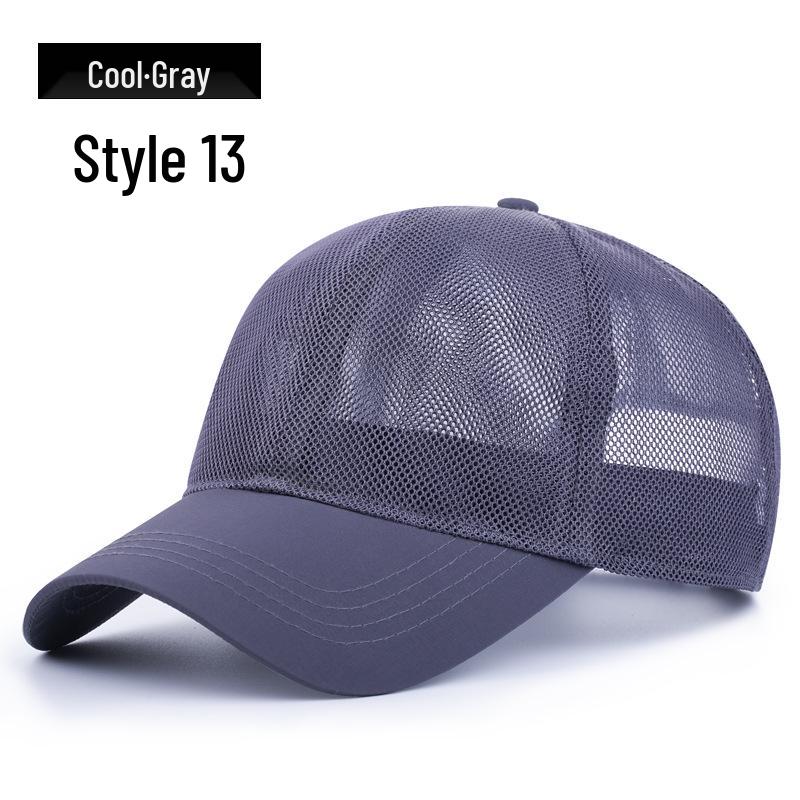 Men's and Women's Korean Style Sun Protection Mesh Baseball Cap for Cycling