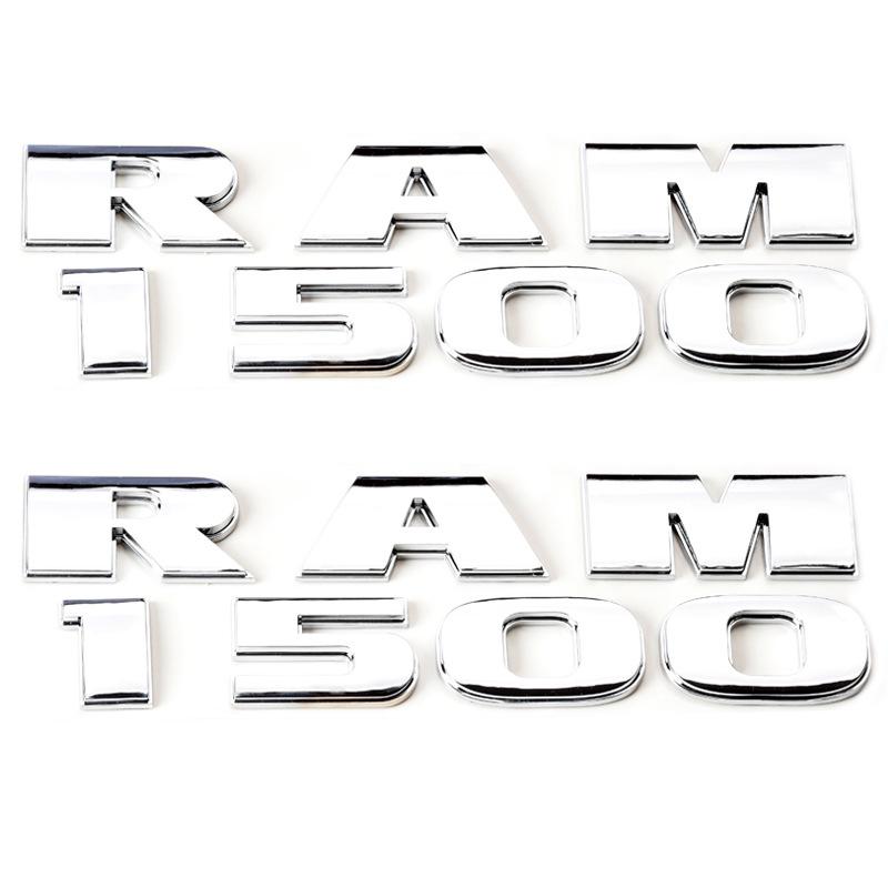 For Ram 1500 2500 3500 Emblem Nameplate Badge Logo Auto Accessories Body Side Rear Trunk Ram Emblem Door Fender Decal Stickers
