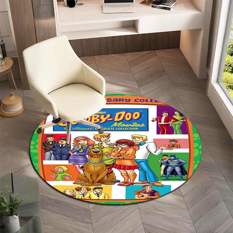 Halloween supernatural comedy adventure movie Scooby-Doo Round Carpet Soft Home Decoration Corridor Table and Chair Anti slip Outdoor Floor Mat rug 2
