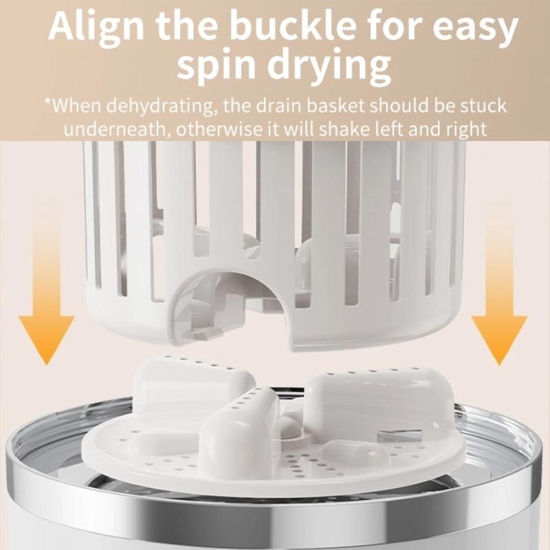 Rechargeable Washing Machine and Dehydrator, Mini Small Underwear and Socks Washing Machine, Wireless Portable Dehydrator Washing Machine