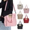 Simple Women's Shoulder Bag Solid Color Shopping Handbag Stylish Single-shoulder Bag  Student Class