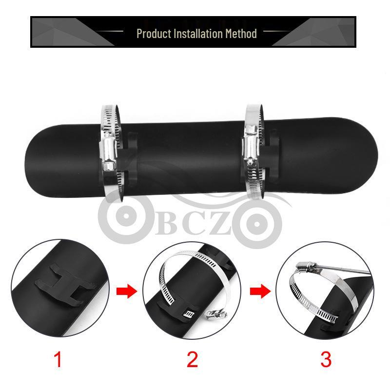 Motorcycle Exhaust Heat Shield for Harley Cruiser and Domestic Cars