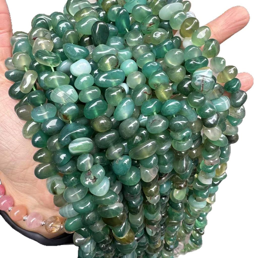 Green Agate Irregular Loose Beads for DIY Jewelry Making - Necklace, Bracelet, Accessories