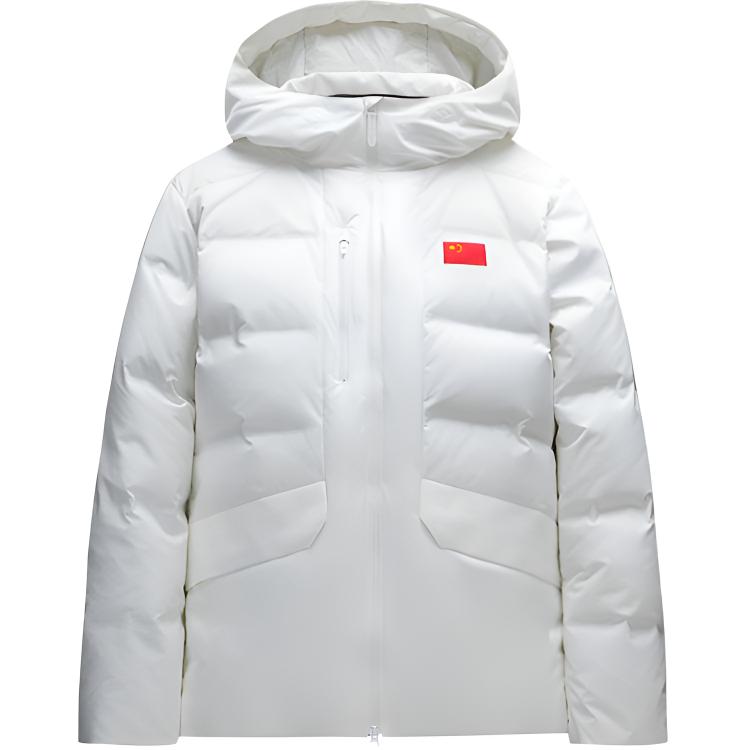 

Anta All-Weather Series Solid Color Zipper Hooded Versatile Soft Down Jacket Men outerwear 152510911-3 XL