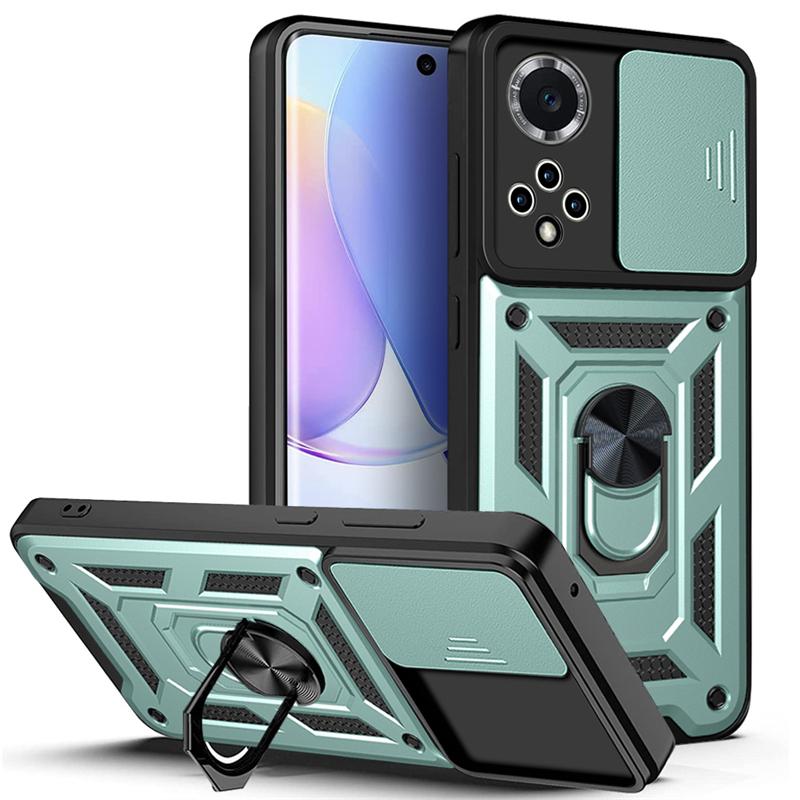 

For Huawei Nova 9 Case Shockproof Armor Slide Camera Protect Cases For Huawei Nova9 Nova 9 SE Magnetic Holder Ring Back Cover For NOVA 9 SE