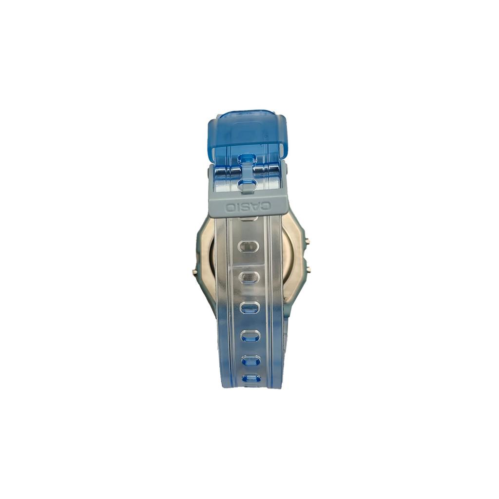 CASIO Custom Collection Quartz Movement Resin Strap Watch Men's Watches Blue Dial F-91WS-2(Watch5--)