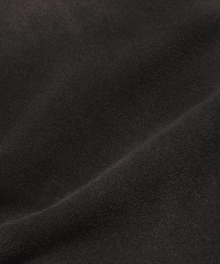 Seuweideu Cropped Washed Crewneck [Dark Black]