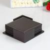 6Pcs Heat-resistant Leather Coaster Business Round/Square Drink Mat  Afternoon Tea Mug