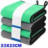 1-4pcs Microfiber Car Washing Towel Soft Quick Drying Windows Mirrors Wiping Rags Home Double Layer Cleaning Cloths 500GSM