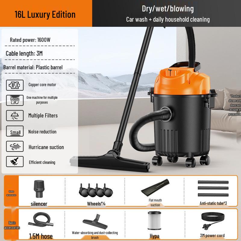 High-Power Industrial Suction Cleaner for Floors, Sofas, and Grouting