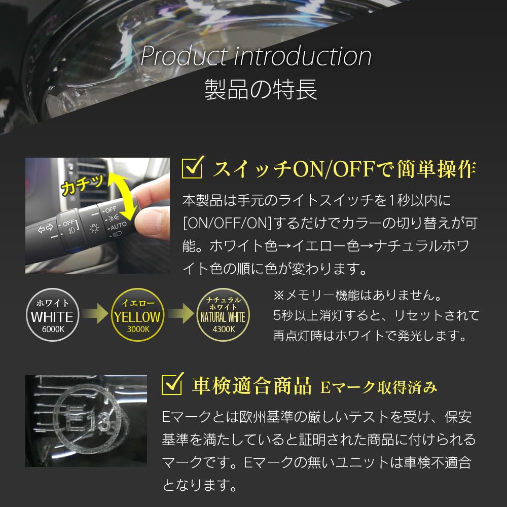 LED fog unit for Toyota integrated with beam LED fog lamp lens Type replaces genuine LED fog with aftermarket fog lamp retrofit parts vehicles,
