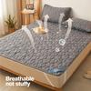 HOMZY Водонепроникний наматрацник з гумкою, стьобаний захисний пад, покривало, зимовий чохол для матраца