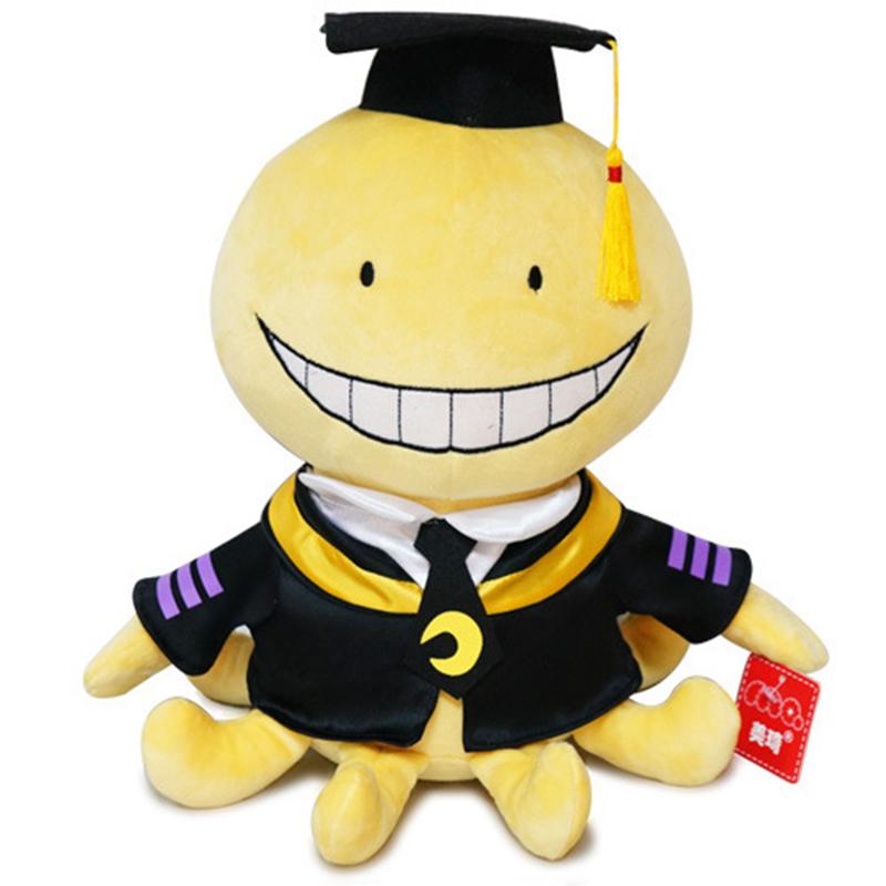 

30cm Cute Octopus Plush Doll Korosensei Koro Sensei Teacher Stuffed Animal Anime Graduates Kids Gifts