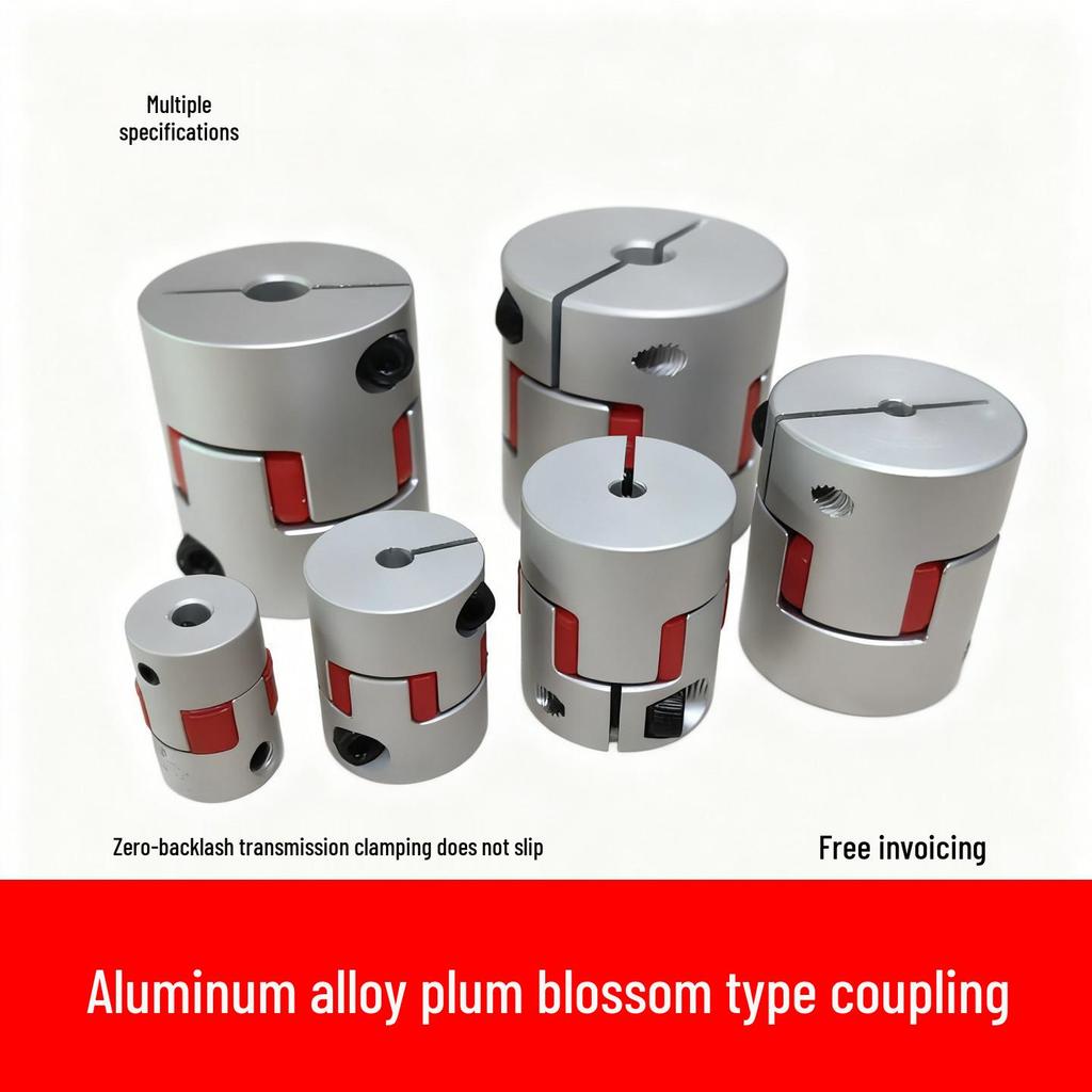 Aluminum Alloy Plum Blossom Elastic Coupling for Motor and Ball Screw (46-810mm)