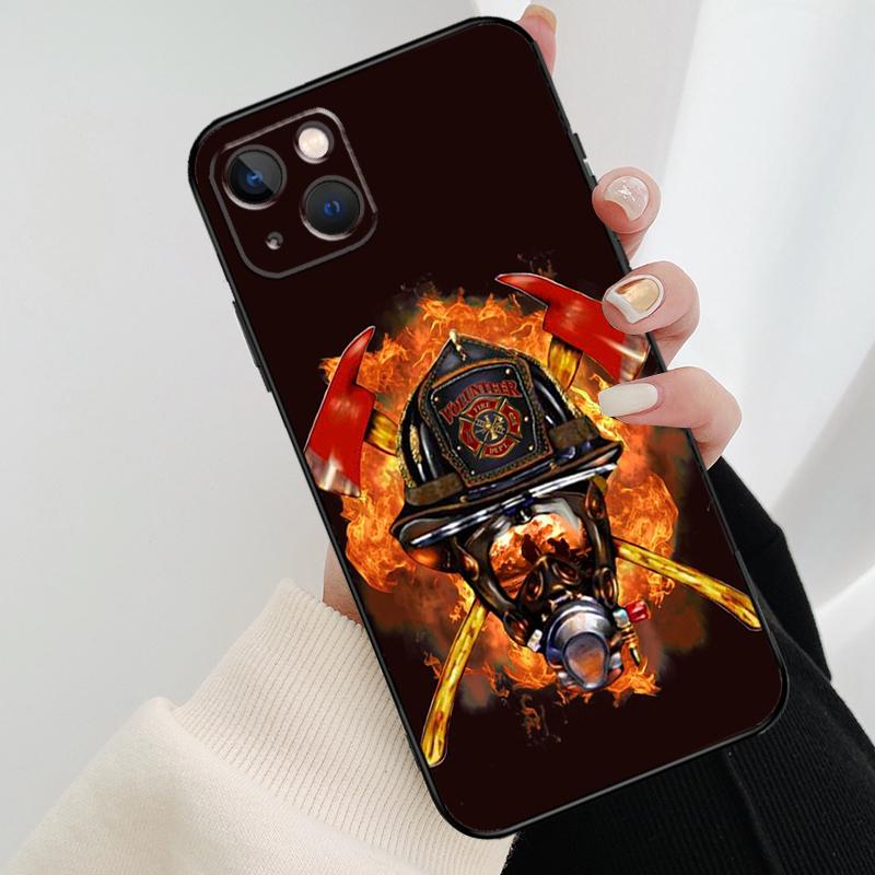 Firefighter Heroes Fireman Phone Case For iPhone 17 Pro Max 15 14 13 11 12 16 Pro Max mini 15 16 Plus 16e 17 Air Cover