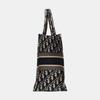 [Usato] Borsa Tote Media Tela Blu Ricamo Monogramma Borsa a Mano - Ottime Condizioni #7AWINR