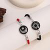 Luminous Moon And Sun Lovers Time Gemstone Bracelet, Unisex