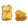 Chinese Yellow  Feng Shui Lucky Cat Fortune Frog Gift Home Decorations