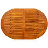 Garden Dining Table (120 170) X 80 X 75 Cm Solid Acacia Wood