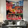 1 Fc Union Berlin Wall Tapestry Aesthetic Wall Hanging Printed Fabric Blanket Decorative Tapestries for Bedroom Living Room Home Decor
