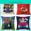 Super Mario Bros Pillow Cover Car Home Living Room Sofa Bedroom Cushion Cover
