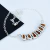 Natural Raw Carnelian Gemstone Necklace in 925 Sterling Silver Handmade Gemstone Jewelry Perfect Gift for Her Bohemian Statement Necklace