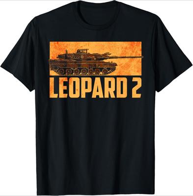 Leopard 2 Battle Tank Germany Military Design-100% Cotton Summer O-neck Short Sleeve Casual Printed Men's T-shirt.