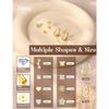 Bobisty Surgical Steel Flat Back Earrings for Women 14K Gold Plated Heart Flower Stud Earring Set Hoop Cartilage Earring Stack