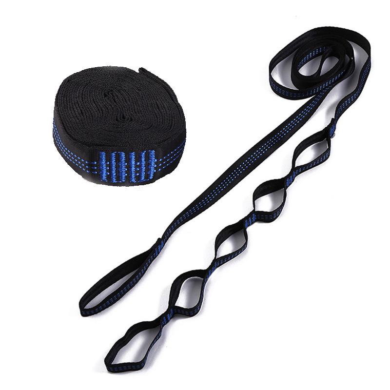 High-Strength Polyester Nylon Tree Hammock Straps with Multi-Ring Loop
