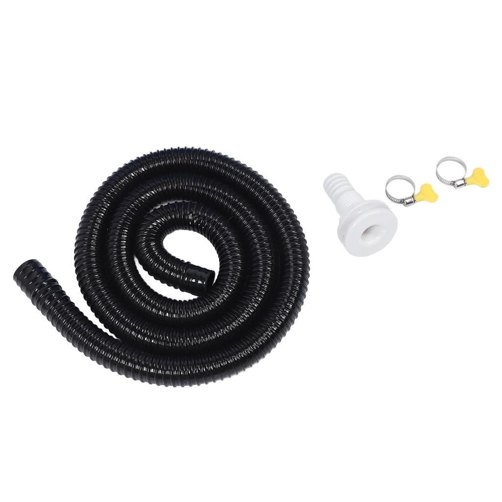 Bilge Pump Installation Kit Black 1‑1 8in Leak Proof Easy Installation Bilge Pump Hose for Bilge Pumps with 1‑1 8 Inch