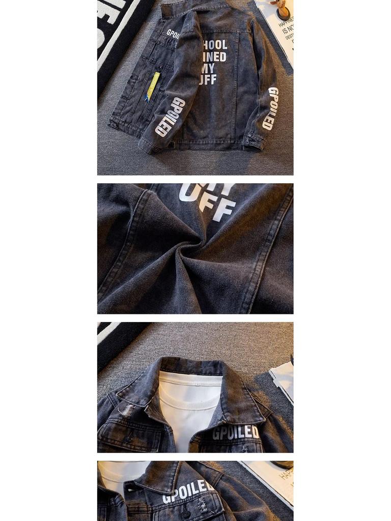 Men's Trendy Spring & Autumn Denim Jacket - Stylish Casual American Outerwear