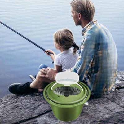 Bait Bucket Container Breathable Easily Transport Convenient Lightweight Thicken Body Box Double