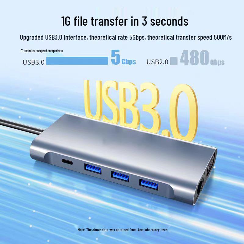 11-in-1 USB-C Erweiterungsdock mit Gigabit Ethernet für Laptops