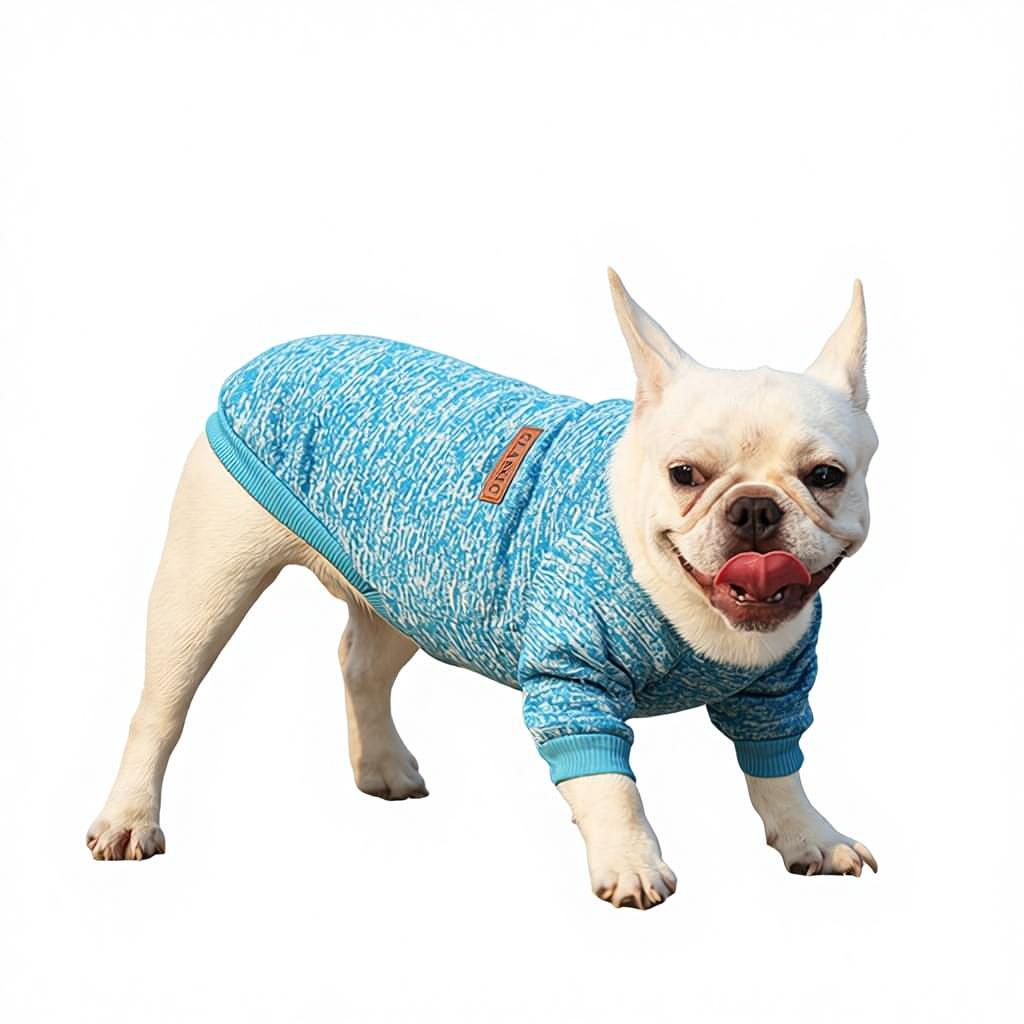New Trending Polyester Knit Winter Sweater Plush Hoodie With Pet Pouch Custom Soft Fleece Pet Dog Clothes Cute Hoodie Coat