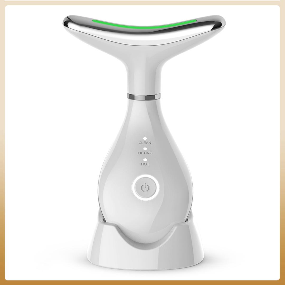

Beauty Instrument Introduction To Neck Pattern Instrument Photon Recovery Facialuse Introduction Massage Instrument Care Instrument Lift Face белый