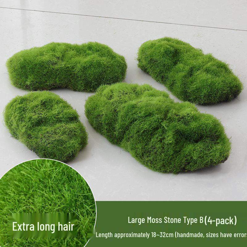 Bionic Artificial Moss Turf Micro Landscape Ornaments for Bonsai and Potted Plant Landscaping