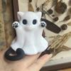 Yousheng Halloween Ghost Cat Statue Cute Mini Cat Figurine Cartoon Desk Ornament for Home Office Tabletop Shelf Decor
