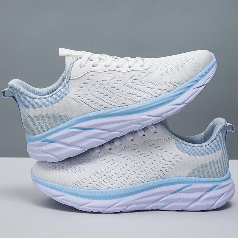 Men's shoes summer new breathable men's sports shoes platform running shoes lace-up round head fashion casual dad shoes