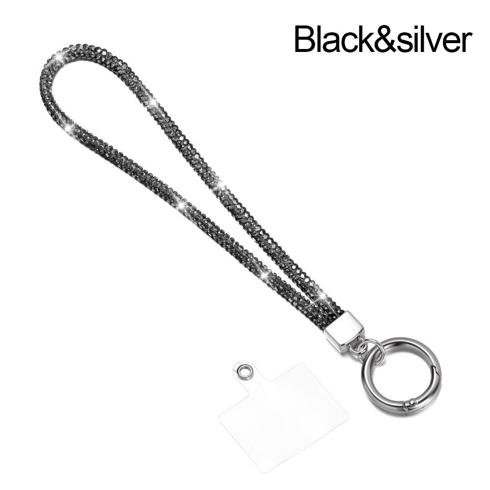 Telefon Diamant Kristall Handgelenk Riemen Glitter Strass Telefon Lanyard Schlüsselanhänger Hängen Anti-verloren Seil