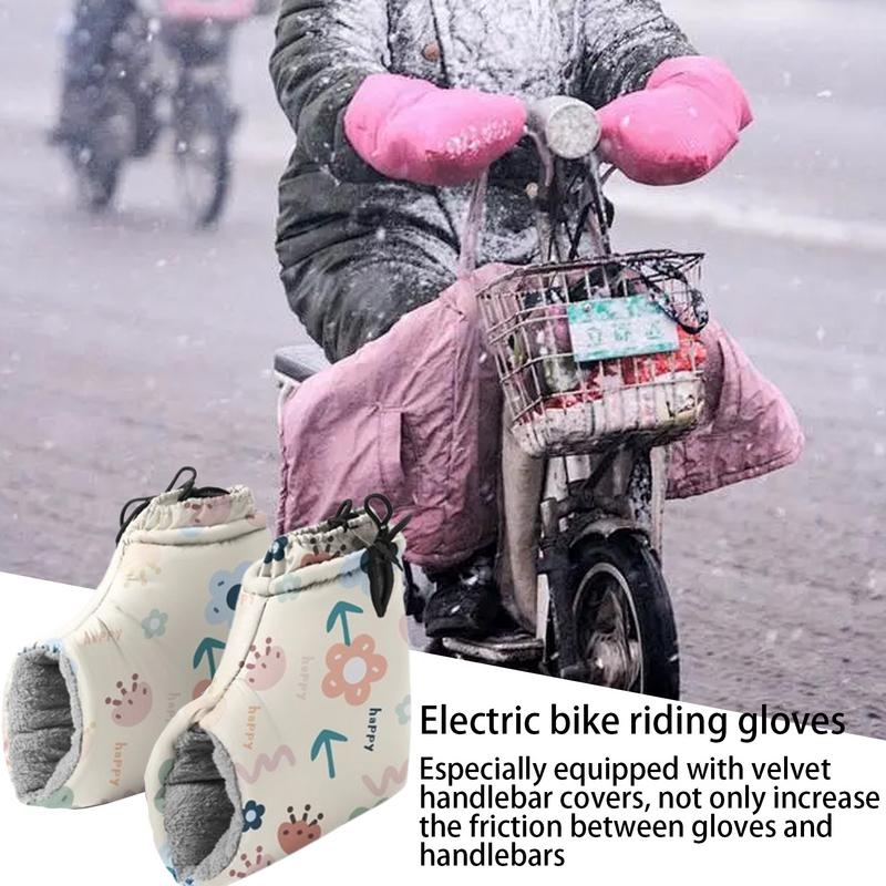 Motorcycle Handlebar Muffs Winter Cycling Gloves Winter Waterproof Gloves Snowmobile Handlebar Windproof Gloves for Men Cold