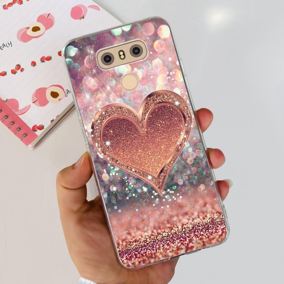 Case For LG Q6 Plus H870 H871 G600L G600K G600S Cute Flower Cat Pattern Soft Silicone TPU Phone Cases For LG G6 G 6 G6plus