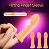 Finger Vibrators Orgasm G Spot Clitoris Vaginal Massage Stimulator Masturbator Erotic Vibrating Finger Sleeve Sex Toy For Women