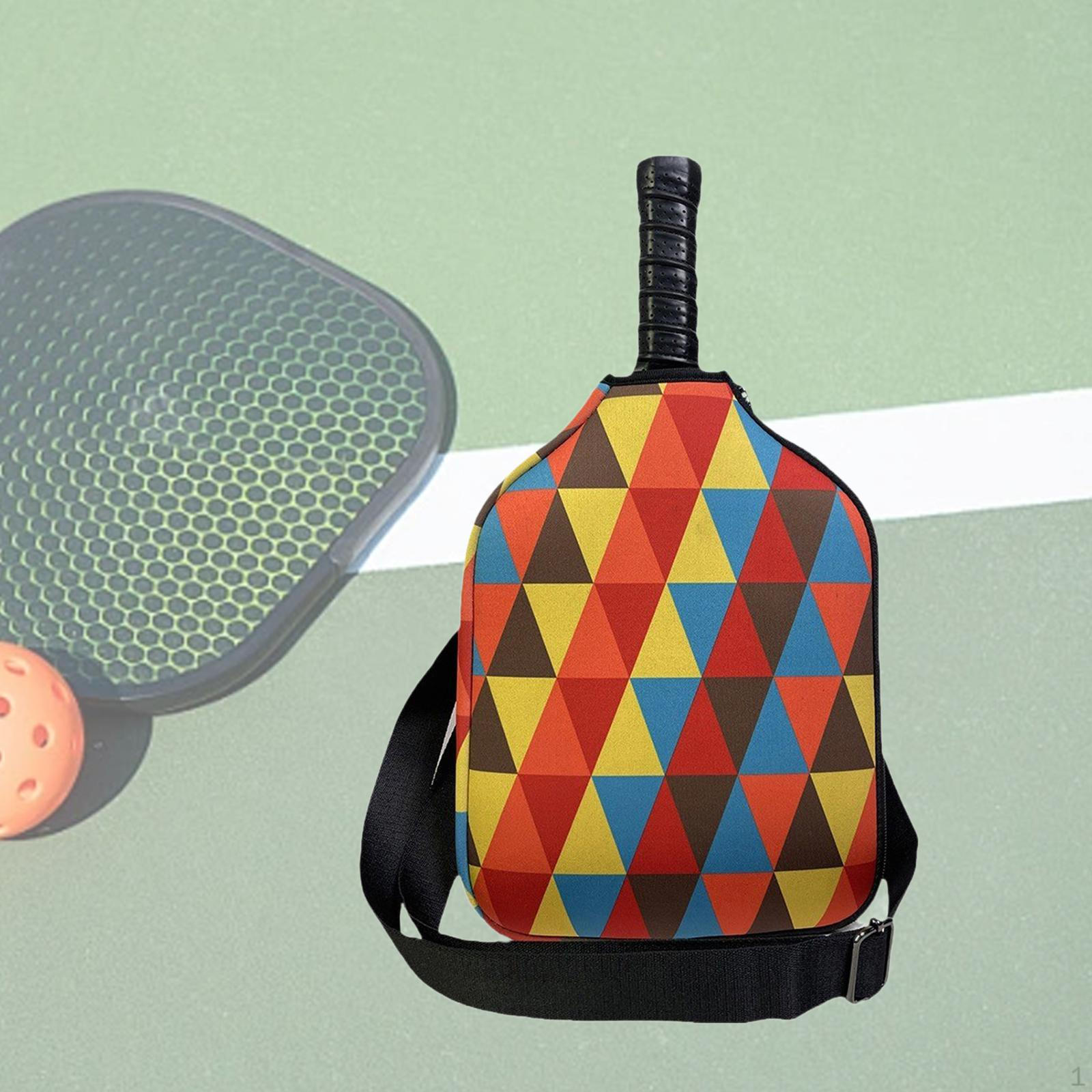 

Неопреновый чехол-органайзер от пыли, универсальная молния, защита головы ракетки Pickleball Style D