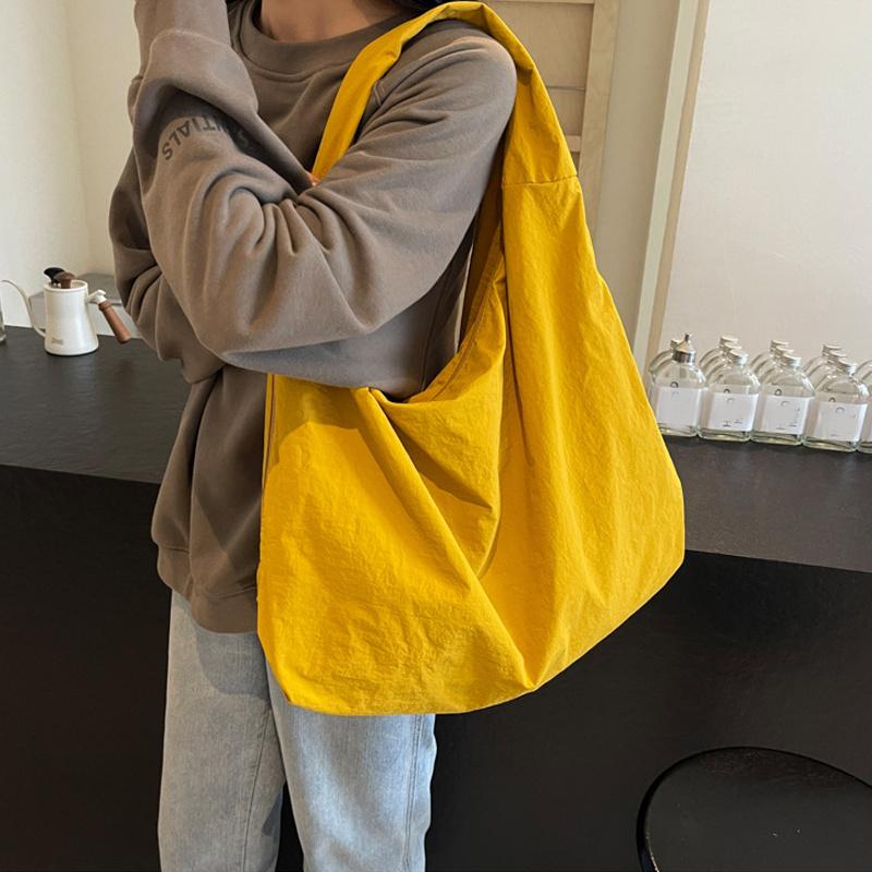 Nylon High Capacity Casual Shoulder Bags Commuting Women's Tote Bags Fashion Solid Color Handbags AVE