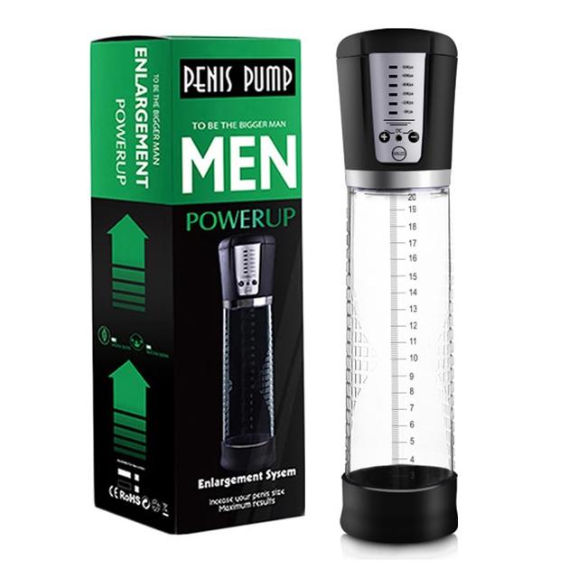 Electric Penis Pump Penis Enlargement Extend Pump Penis Trainer Male Masturbator Cock Vacuum Pump Adult Goods Sex Toy for Men