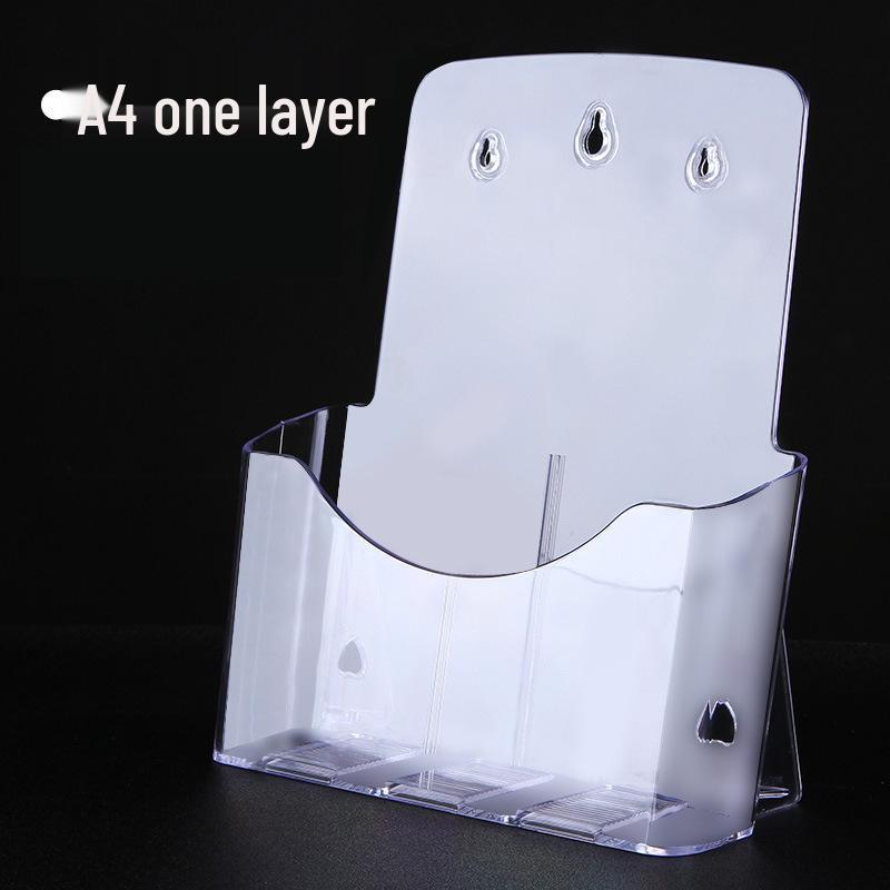 A4 Acrylic Three-Layer Brochure and Leaflet Display Stand