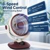 Xiaomi Low-noise Desktop Fan with LED Display 360° Adjustable Angle Personal Summer Cooling Fan 3-speeds Wind for Home Office Bedroom