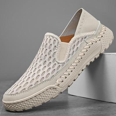Verão respirável ao ar livre sapatos casuais homens tênis antiderrapante deslizamento em sapatos de caminhada mocassins homem sapatos