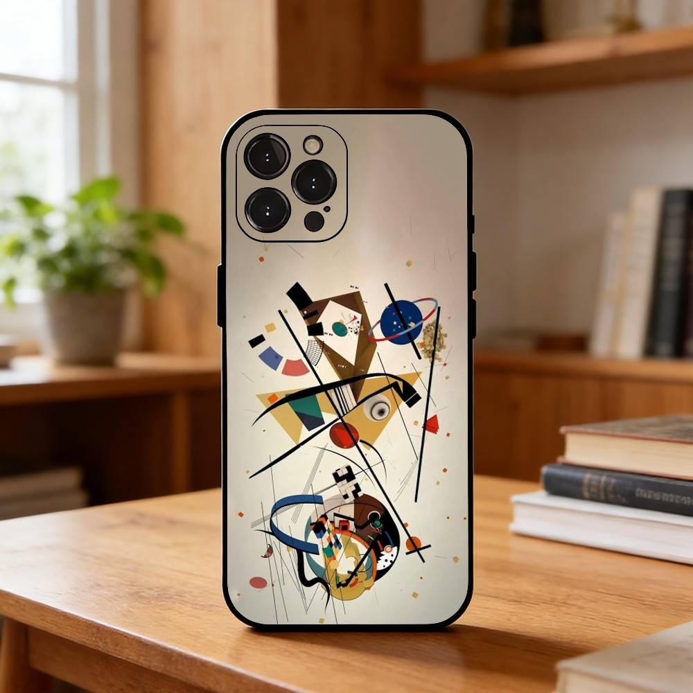 P-Picasso Abstract Art Painting Phone Case For iPhone17 16 15 14 13 12 11 Pro Max Plus,5G Soft Black Case iPhone17