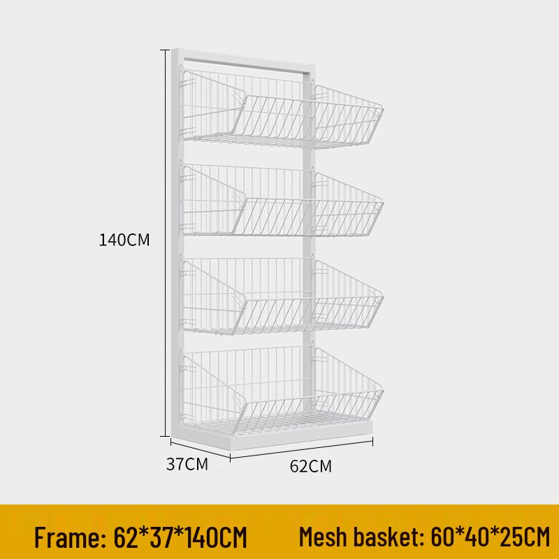 Multi-Layer Stackable Display Basket for Snacks & Vegetables